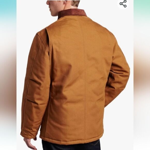 Carhartt Arctic Weight Duck Coat with Quilted Lining Corduroy Collar LG 44 - Picture 4 of 16